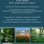 Woodland Yoga and Relaxation Retreat days For 2026