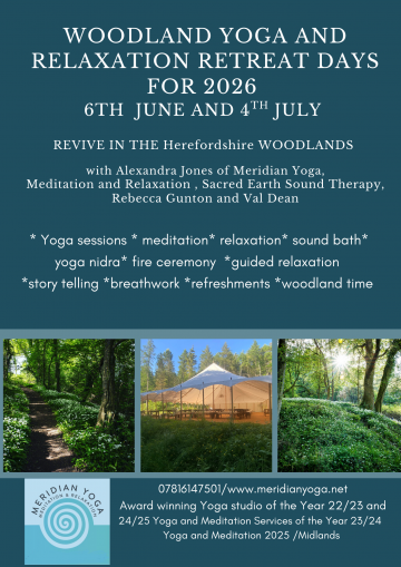 Woodland Yoga and Relaxation Retreat days For 2026